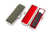 印鑑ケース 帆布ケース オリーブ 13.5-15.0mm